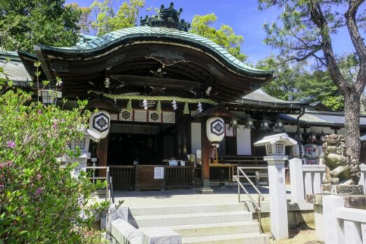一文字型 しめ縄 神社 参拝 神社 風景