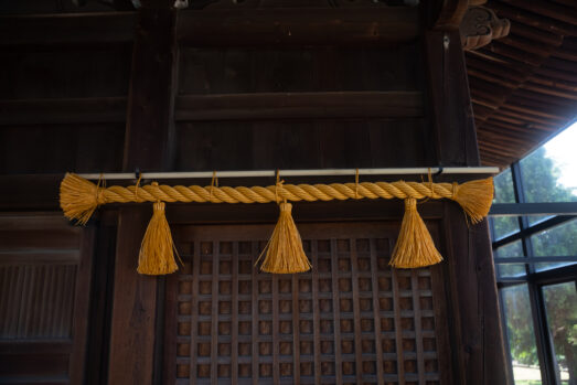 一文字型しめ縄_神社_しめ縄