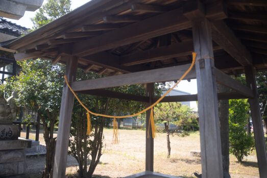 左縄_合成繊維しめ縄_取り付け_高級高耐久ポリエチレン製_富山県射水市久々湊_湊神社
