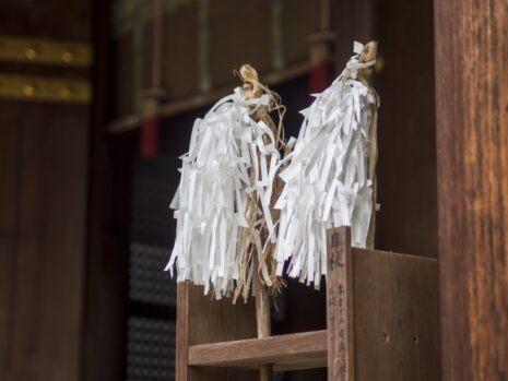 しめ縄　玉串　神社　お参り　お祓い

