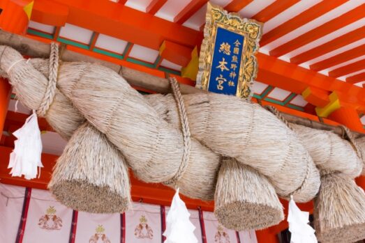 しめ縄　左向き　太い　サイズ　参拝　神社