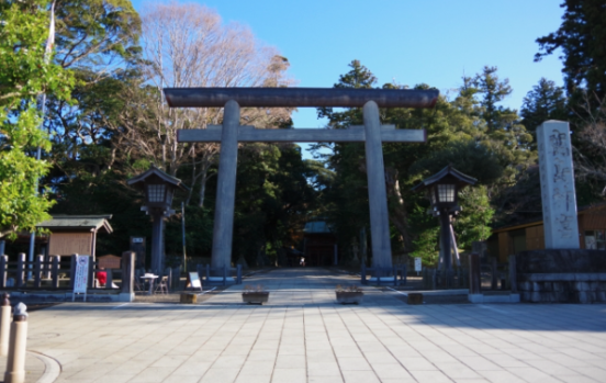 鹿島信仰 鳥居 神社 風景