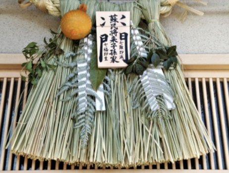 しめ縄_髪飾り_紙垂_正月_藁