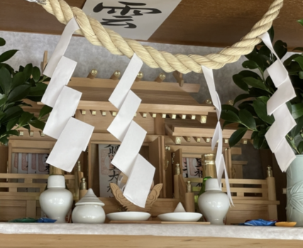 神棚_紙垂_榊_しめ縄_