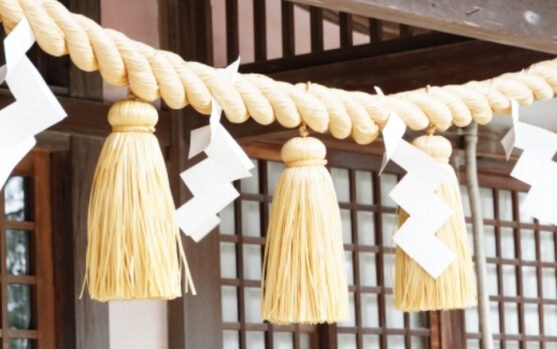 藁_しめ縄_紙垂_神社_