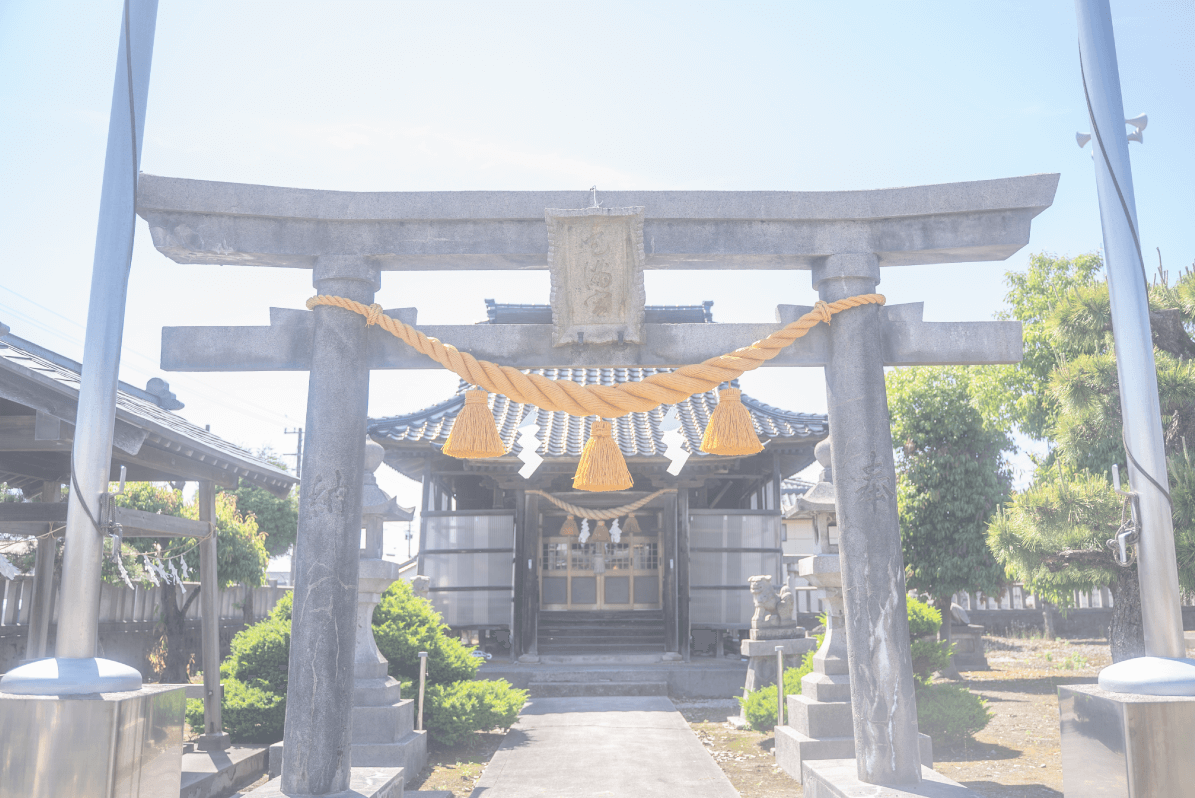 折橋商店製合繊しめ縄_鳥居用_鼓動型_サイズ中（太さ170mm)_左右対象の美しい仕上がり